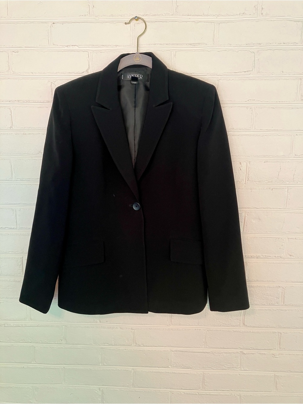 Kasper Black Single-Button Women's Blazer
